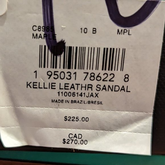 Coach Kellie Leather Sandal Size 10 New in Box - Picture 5 of 5